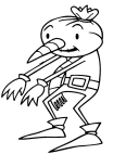 Knolle, die Vogelscheuche